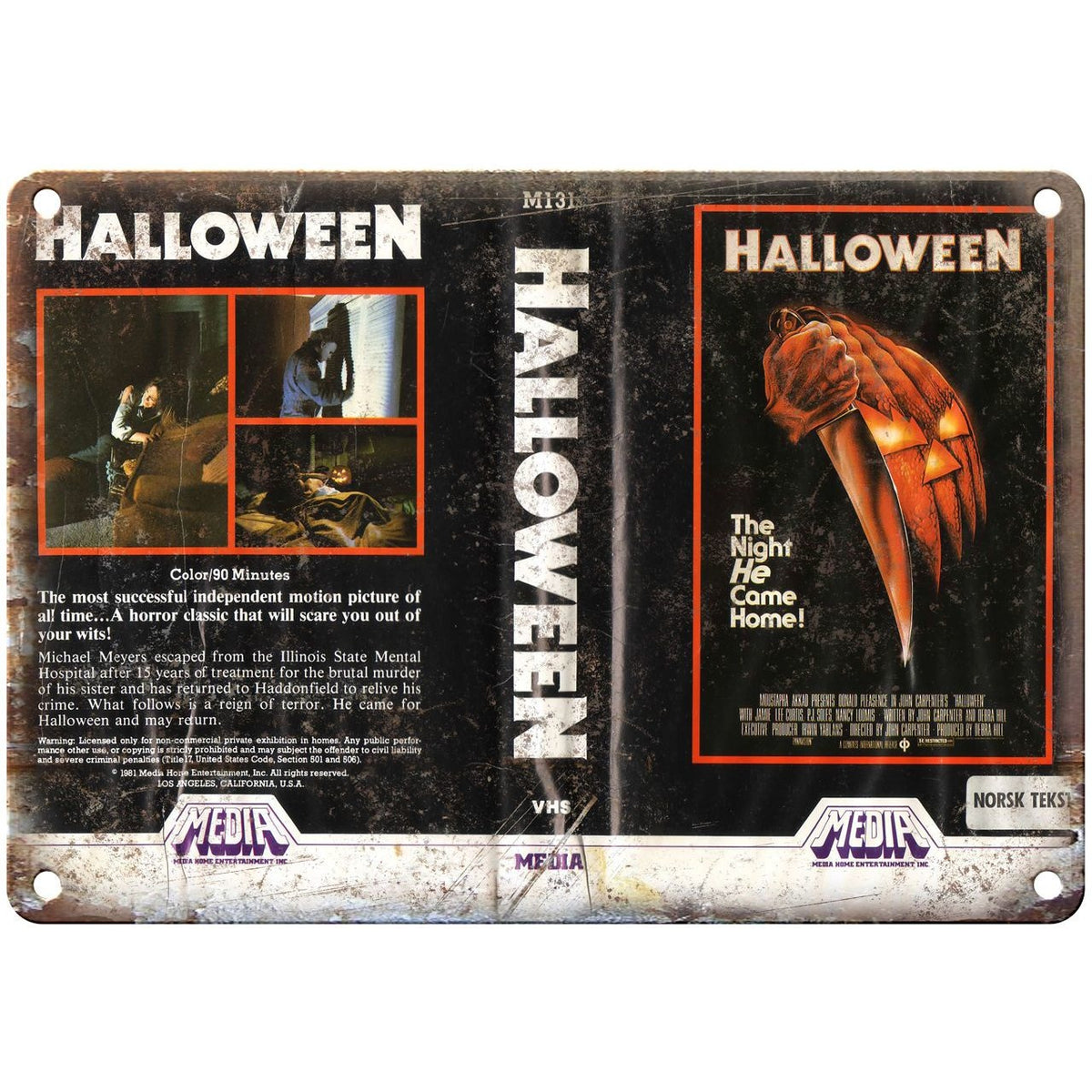 1981 - Halloween Movie VHS Cover 10