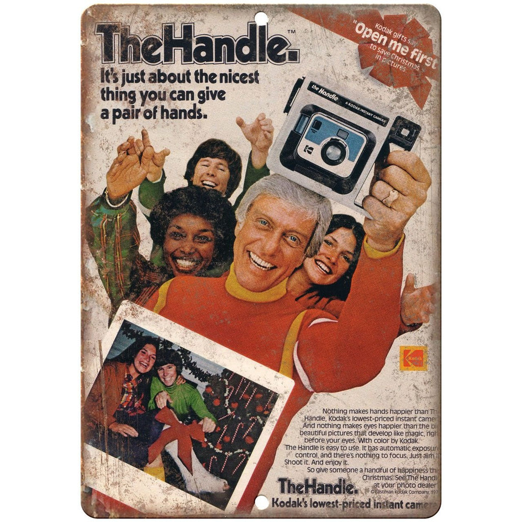 Kodak the handle 1978 vintage advertisment 10" x 7" reproduction metal sign