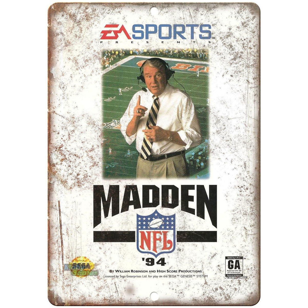 Madden NFL '94 - Sega Genesis - Artwork - In Game