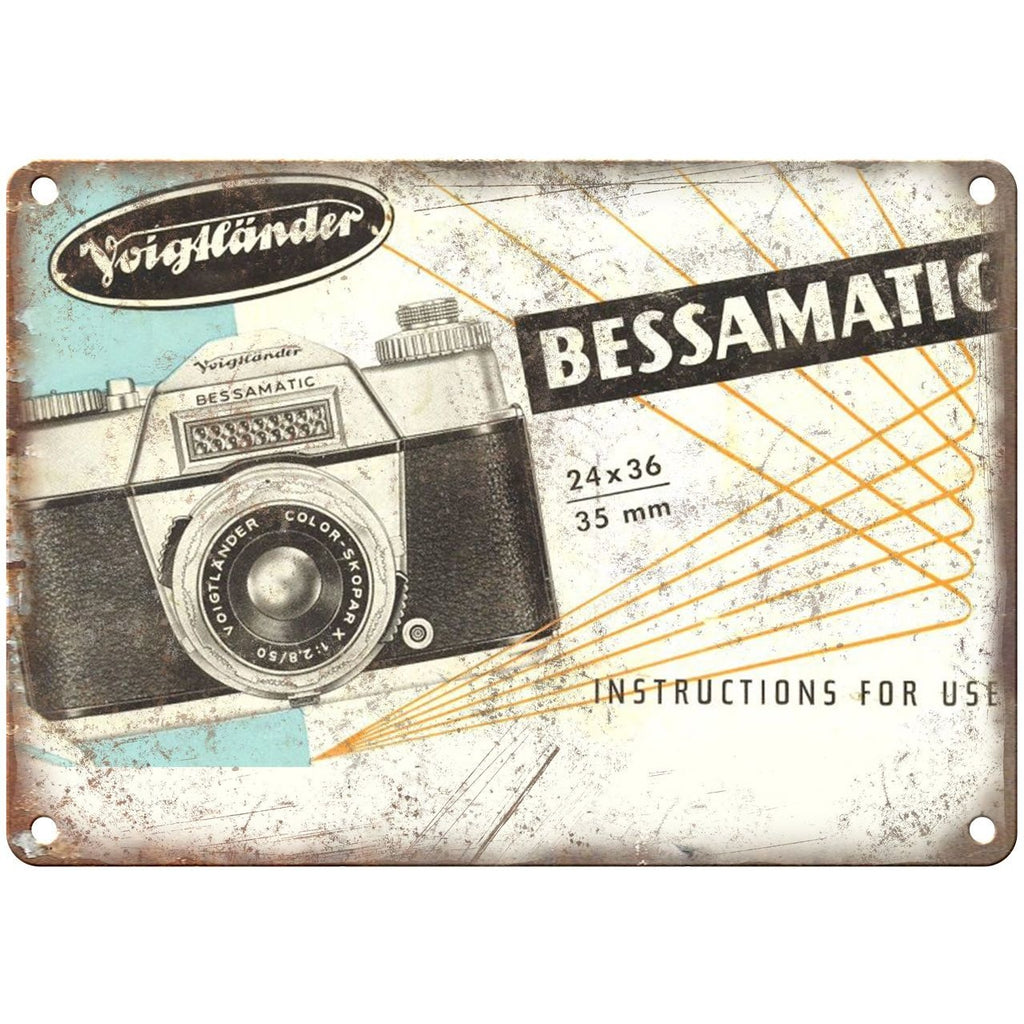 Bessamatic 35mm Camera Voighander 10" x 7" reproduction metal sign