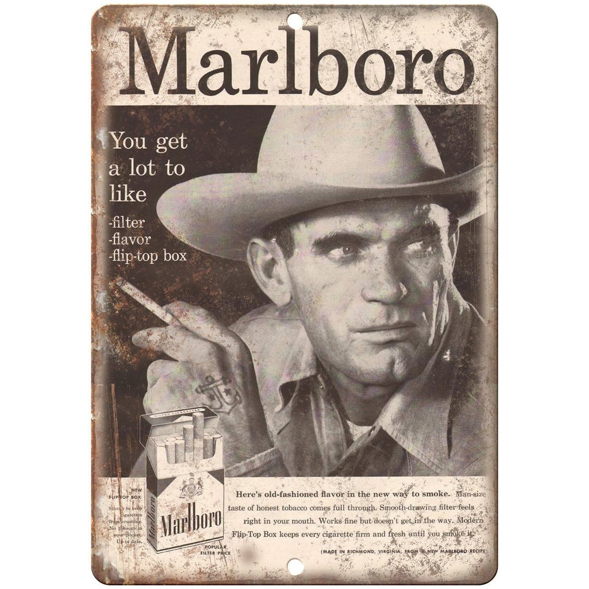 Marlboro Cigarette Ad Cowboy 9
