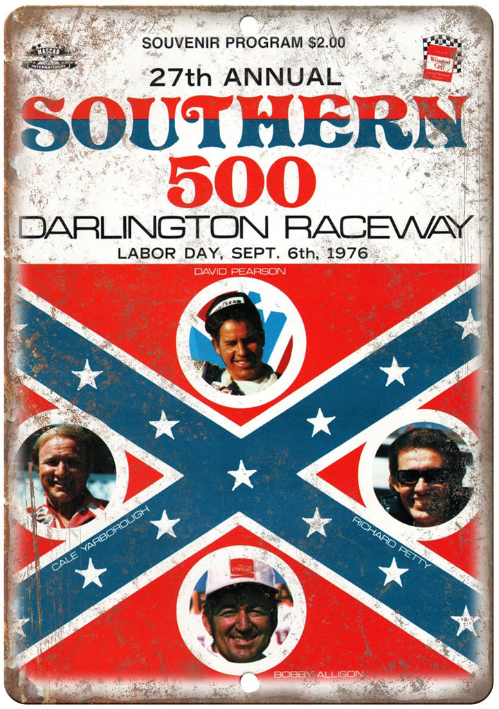 Southern 500 Darlington Raceway Metal Sign