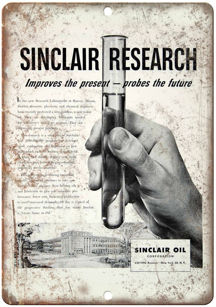 Sinclair Oil Motor Oil Metal Sign