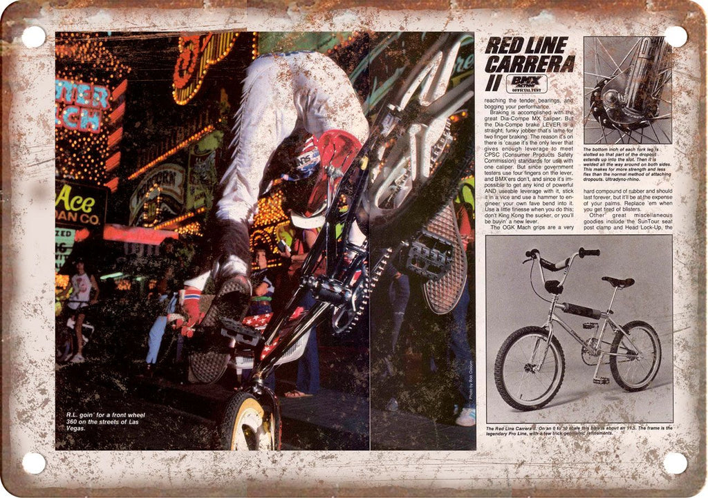 Freestyle BMX Magazine Vintage Ad Metal Sign