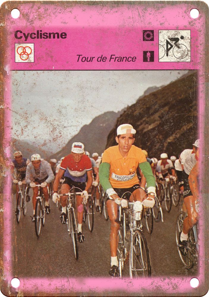 Vintage European Cycling Tour De France Reproduction Metal Sign