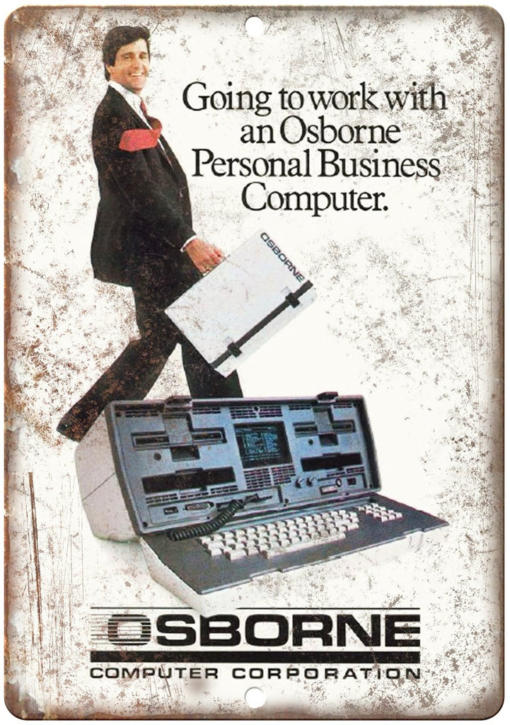 Osborne Computer Corporation PC Ad Metal Sign