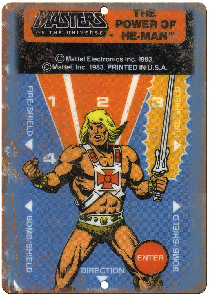 Masters of the Universe Mattel Electronics Metal Sign