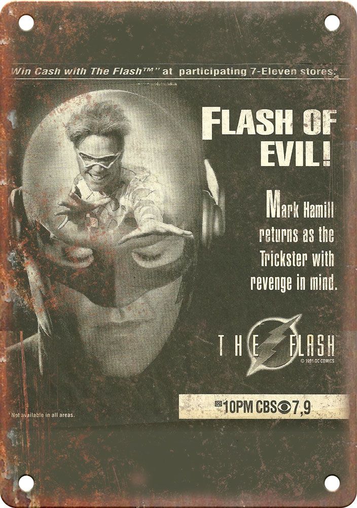 The Flash TV Show Ad Reproduction Metal Sign