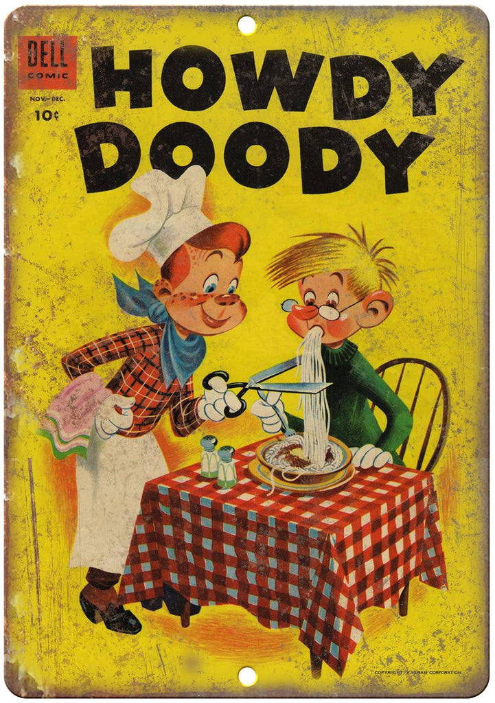 Howdy Doody Vintage Comic Book Cover Metal Sign