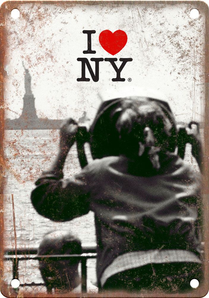 Metal Sign - Statue of Liberty New York Vintage Look Reproduction
