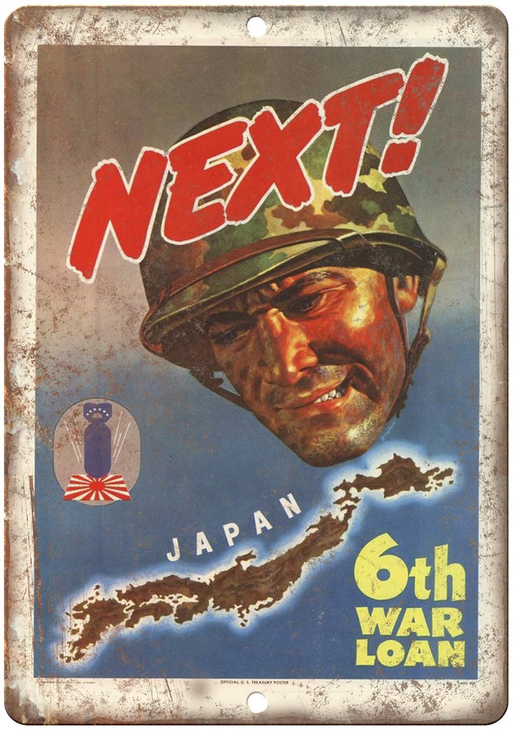 World War Next! 6th Ward Loan Poster Metal Sign