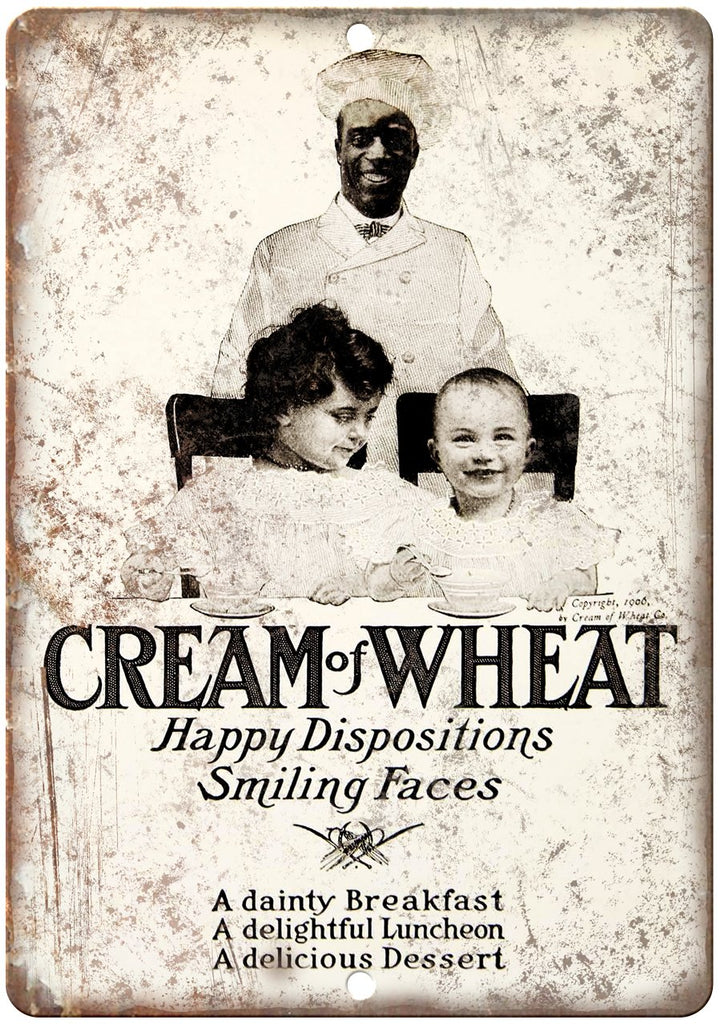 Cream of Wheat Breakfast Cereal Metal Sign