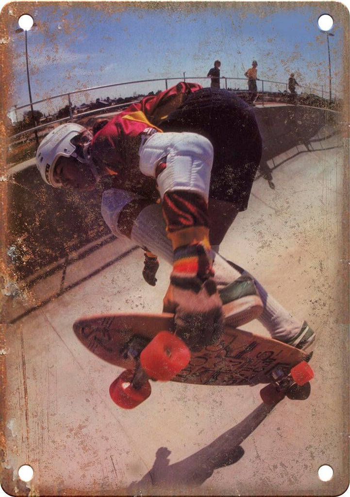 Vintage Skateboard Magazine Photo Metal Sign