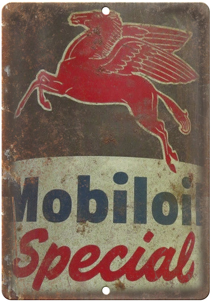 Mobiloil Special Exxon Metal Sign