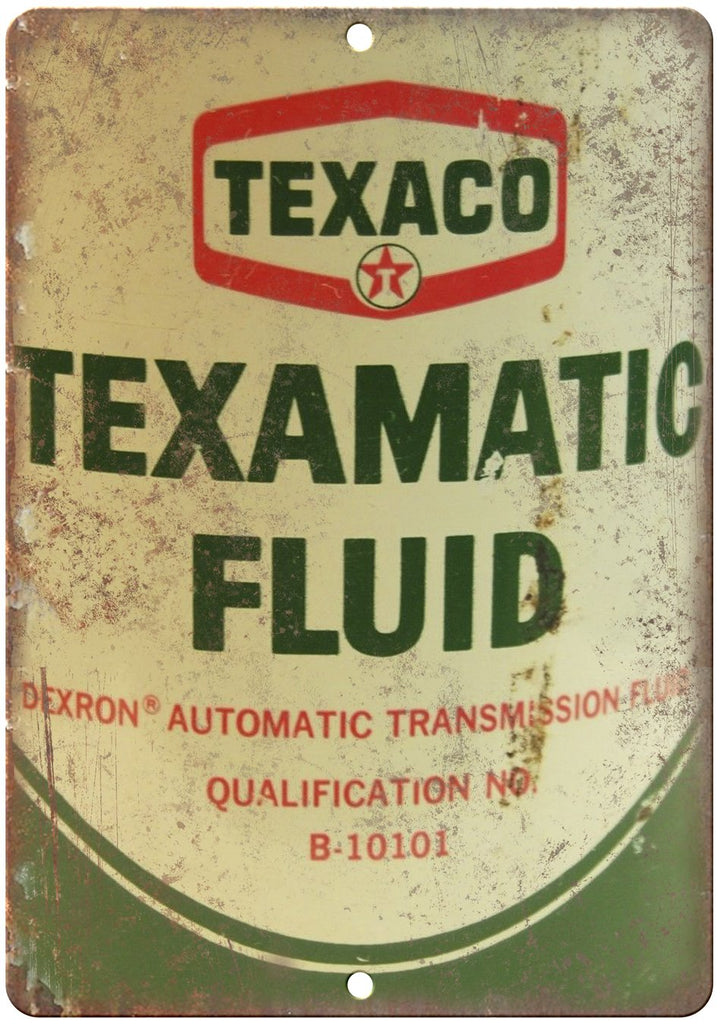 Texaco Texamatic Transmission Fluid Metal Sign