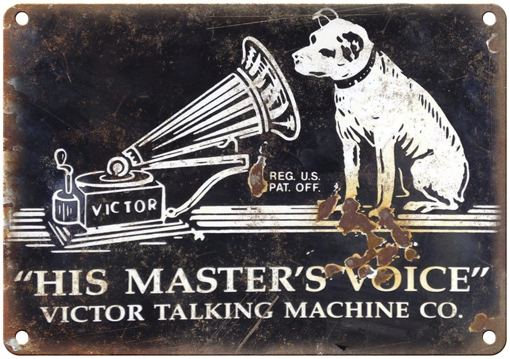 Victor Talking Machine Metal Sign