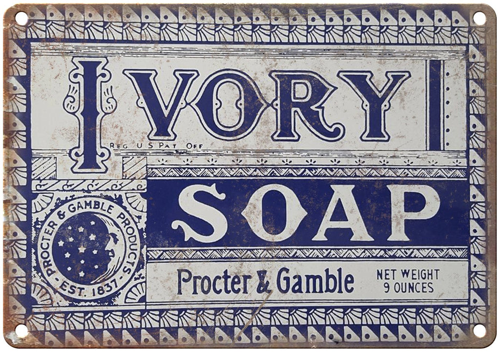 Ivory Soap Procter & Gamble Metal Sign