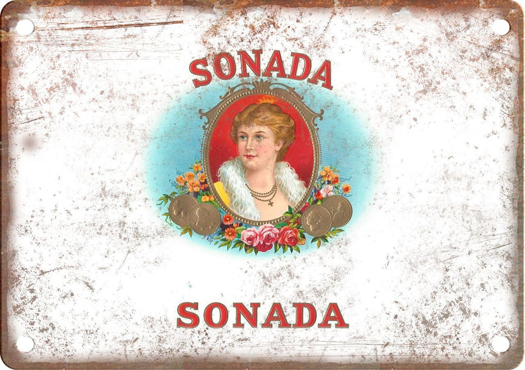 Sonada Cigar Box Label Metal Sign