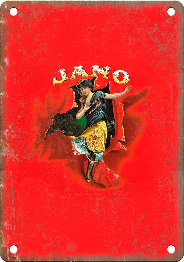 Jano Cigar Box Label Metal Sign