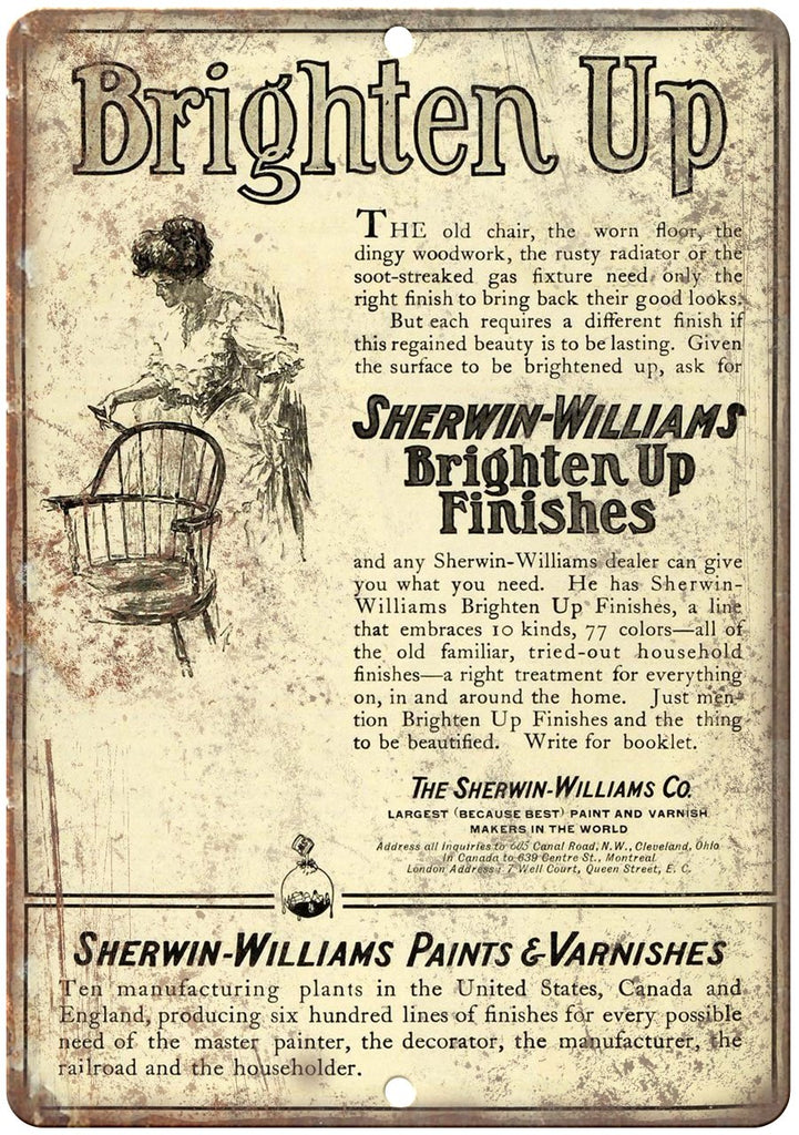 Sherwin Williams Paint Ad Metal Sign