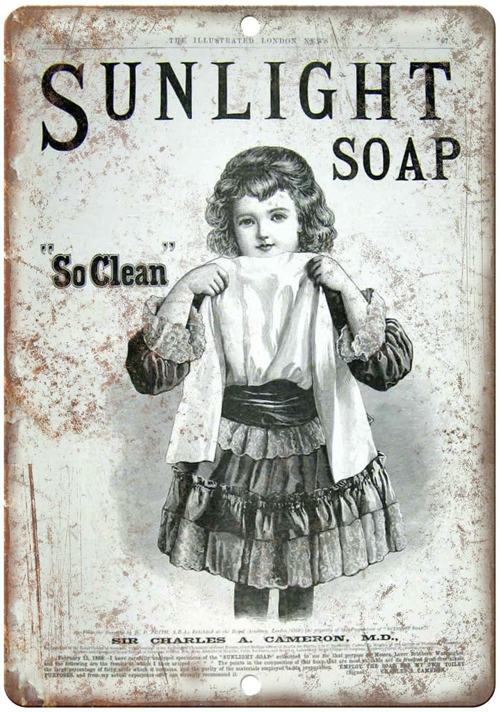 Sunlight Soap Laundry Metal Sign