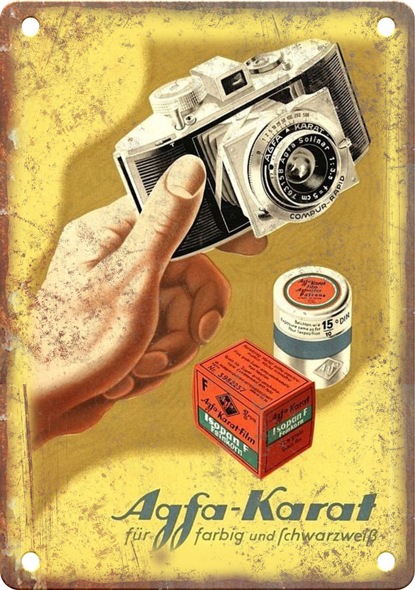 Rusty Camera. Sign Camera Metal Sings – Rusty Walls Sign Shop
