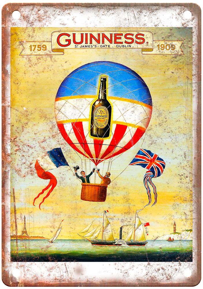 MAGUIRE, R Guiness, 1759-1909 Vintage Liquor Poster Reproduction Sign