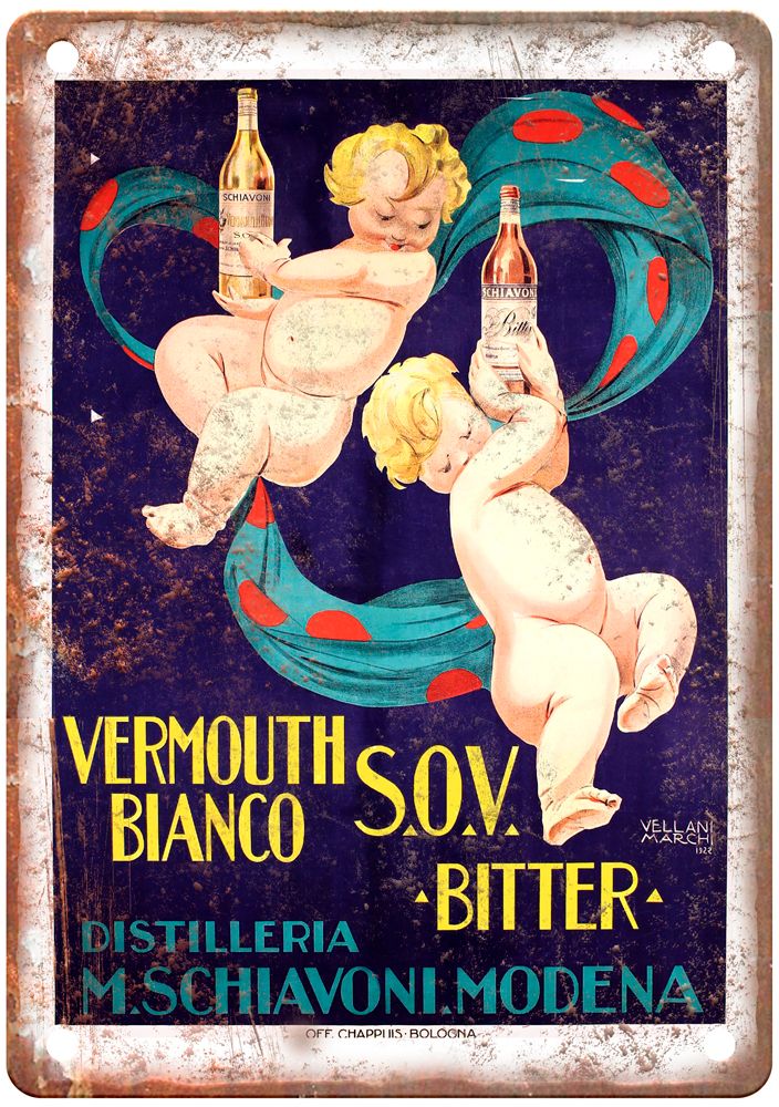 1922 Vintage Liquor Poster Retro Look Reproduction Metal Sign