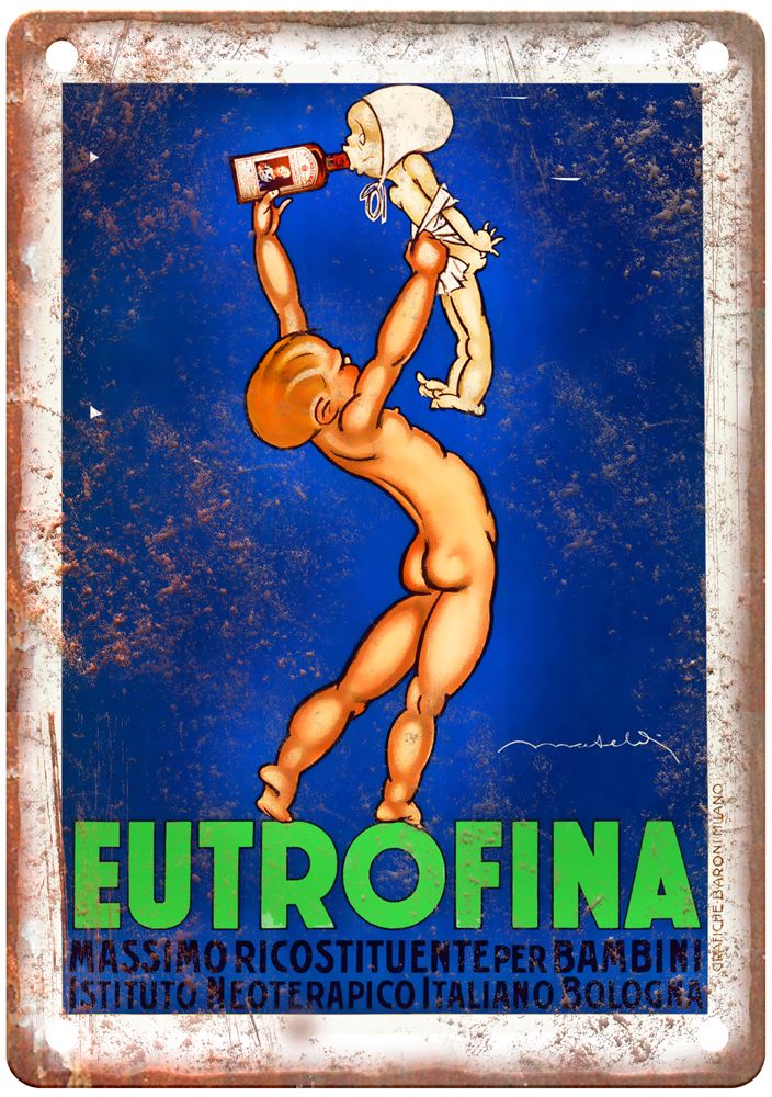 Bologna Vintage Liquor Poster Retro Look Reproduction Metal Sign