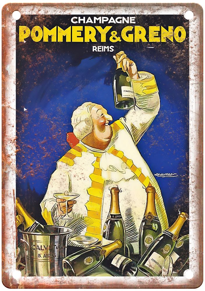 Reims Vintage Liquor Poster Retro Look Reproduction Metal Sign