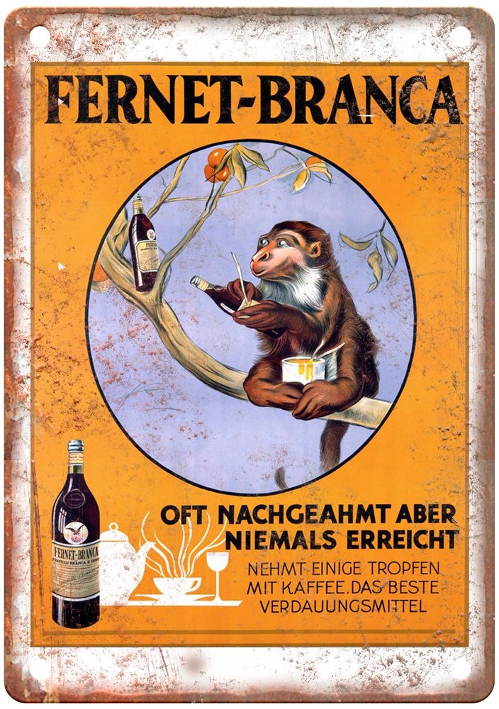 Oft nachgeahmt aber niemals erreicht Vintage Liquor Poster Sign