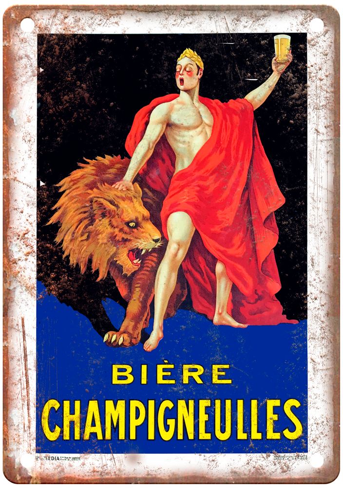 MOHR, Paul Bière Champigneulles, c 1925 Liquor Poster Retro Look Sign