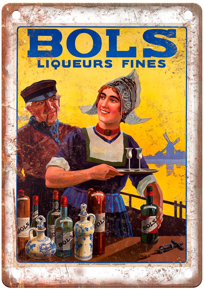 1921 Vintage Liquor Poster Retro Look Reproduction Metal Sign