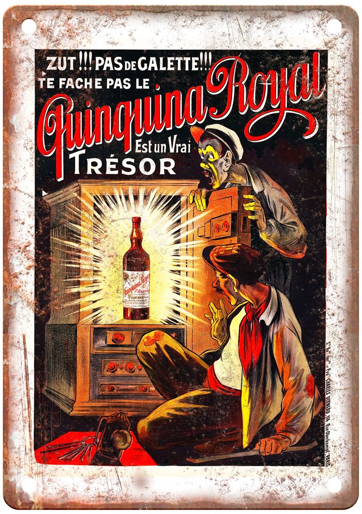 Vintage Liquor Poster Retro Look Reproduction Metal Sign