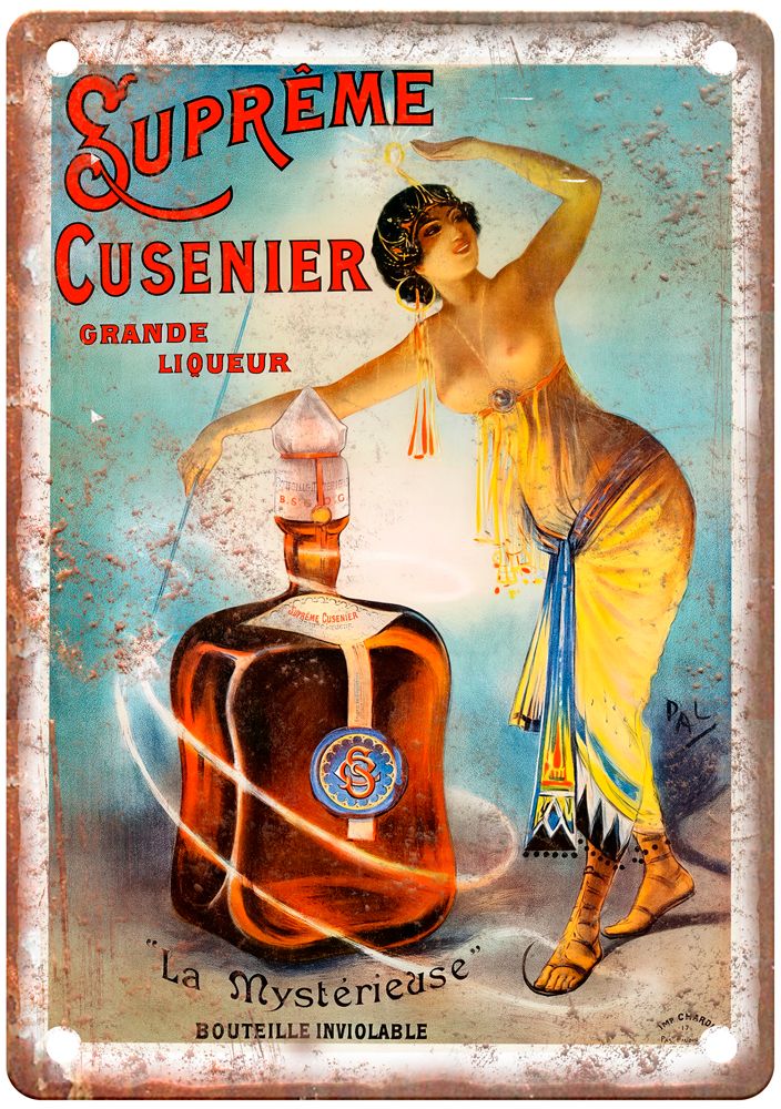 PAL Suprème Cursenier, Grande Liqueur, 1901 Liquor Poster Retro Look Sign