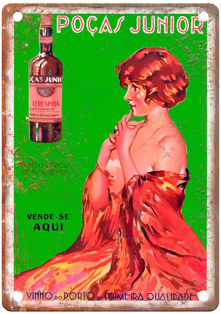 O meu Vintage Liquor Poster Retro Look Reproduction Metal Sign