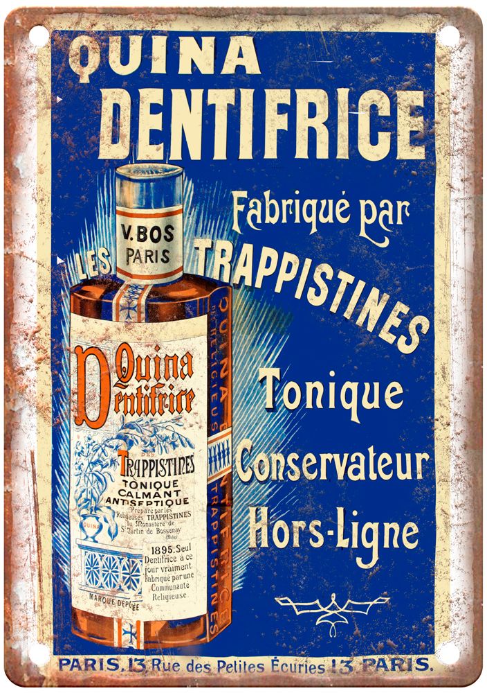 1898 Vintage Liquor Poster Retro Look Reproduction Metal Sign