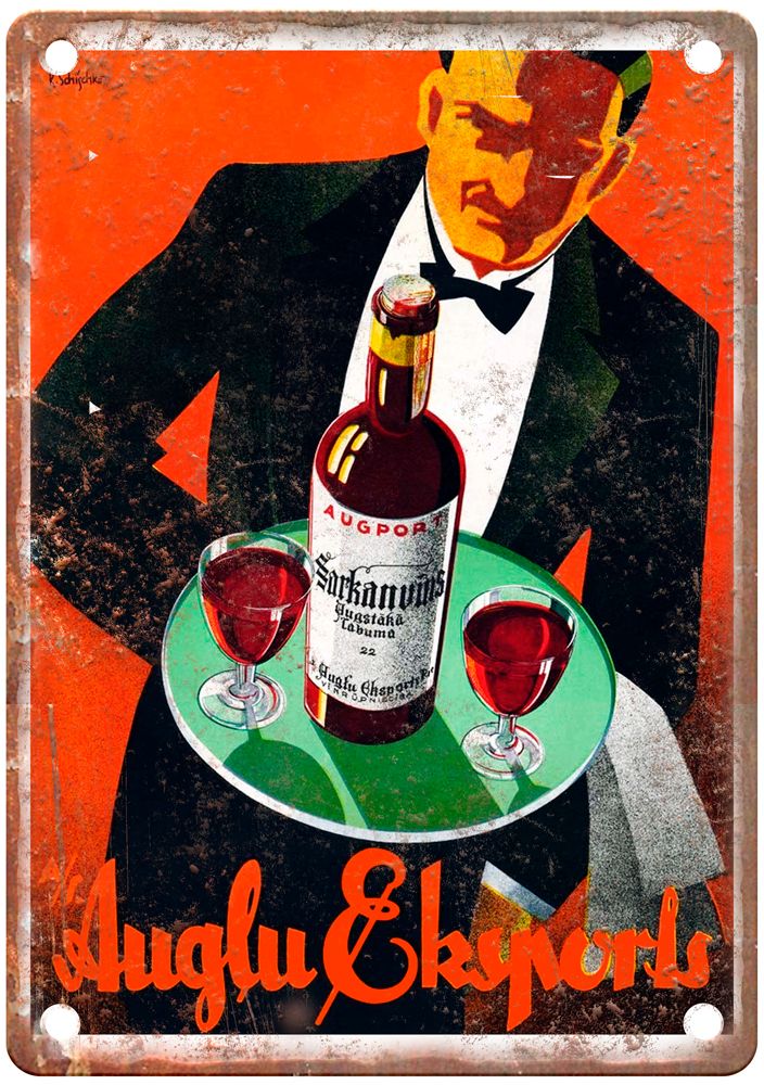 SCHISCHKO, R Augļu Eksports Vintage Liquor Poster Reproduction Sign