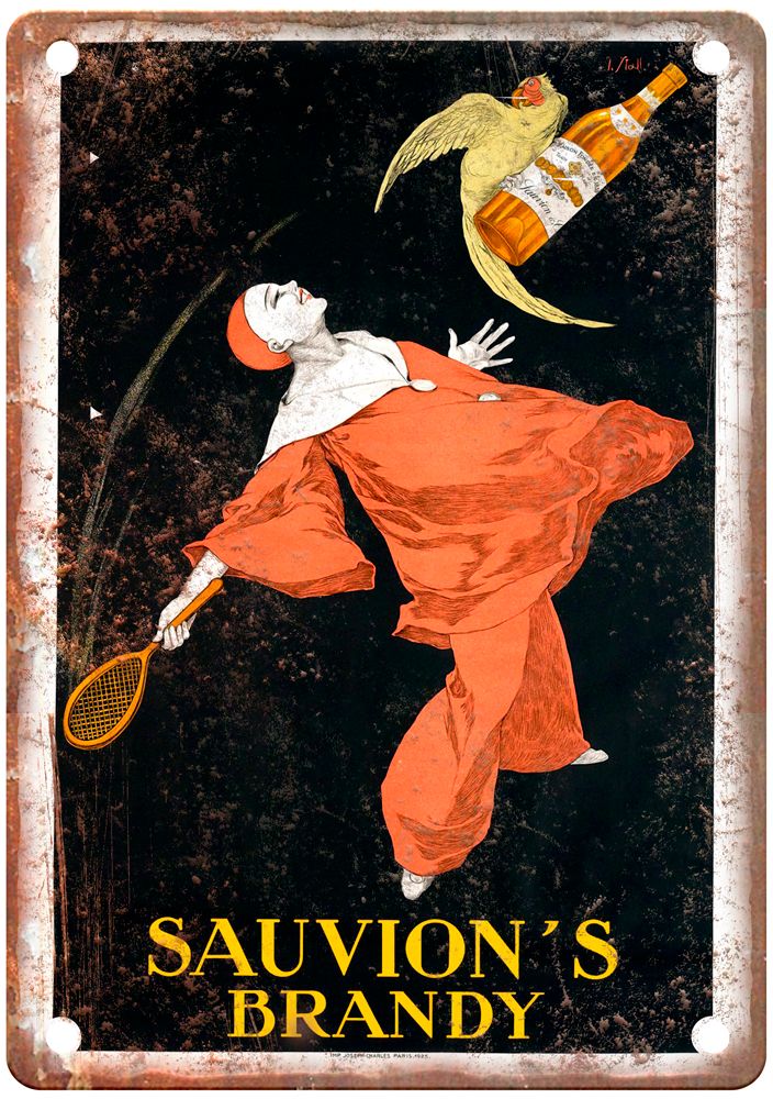 STALL, J (André Lapuszewski) Brandy, 1925 Liquor Poster Retro Look Sign