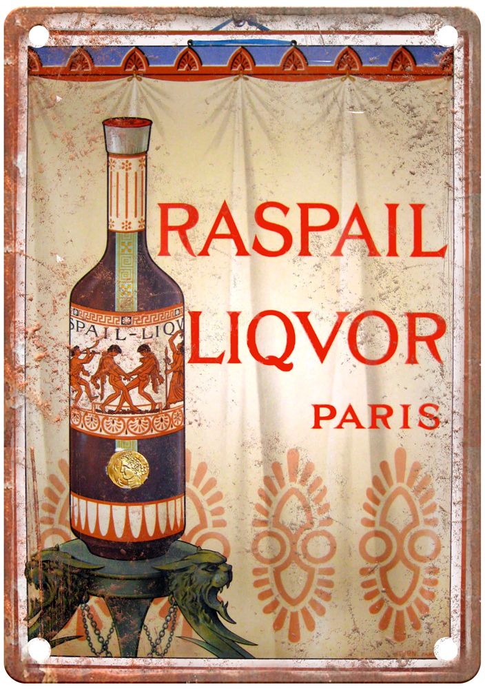 STERN Raspail Liquor, Paris, c 1920s Vintage Liquor Poster Retro Look Sign