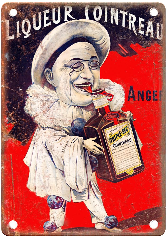 1898 Vintage Liquor Poster Retro Look Reproduction Metal Sign