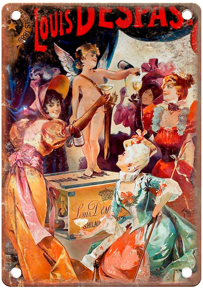 Vintage Liquor Poster Retro Look Reproduction Metal Sign