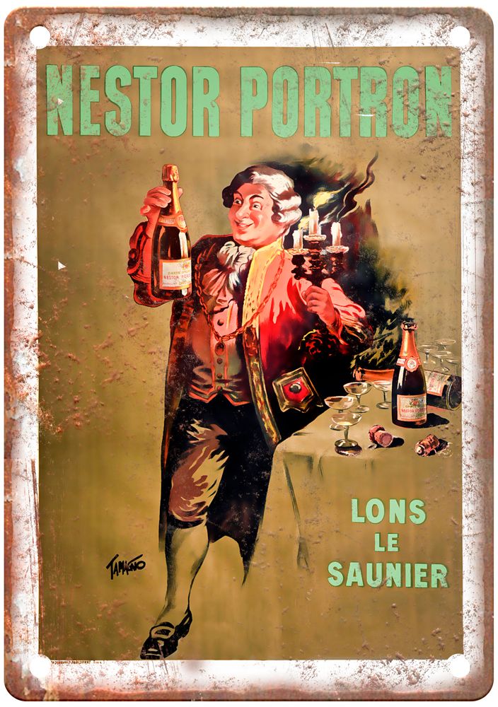 1910 Vintage Liquor Poster Retro Look Reproduction Metal Sign