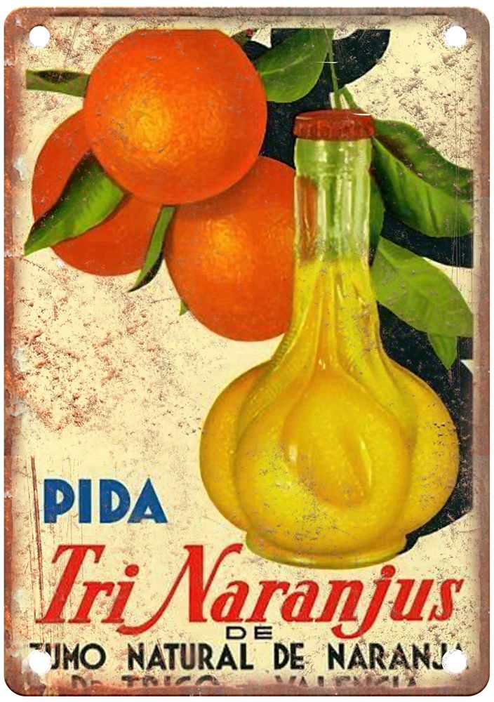 triNaranjus-naranjina-orangina (2) copy Liquor Poster Retro Look Sign