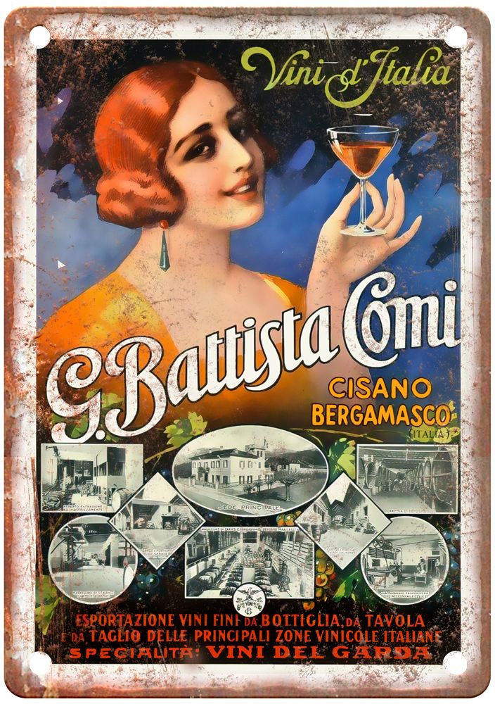 1920 Vintage Liquor Poster Retro Look Reproduction Metal Sign