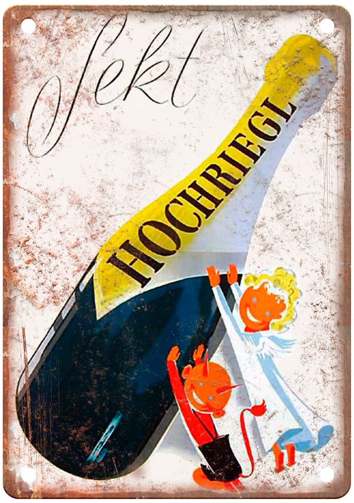 Ad for Hochriegl-SektLiquor Poster Retro Look Sign