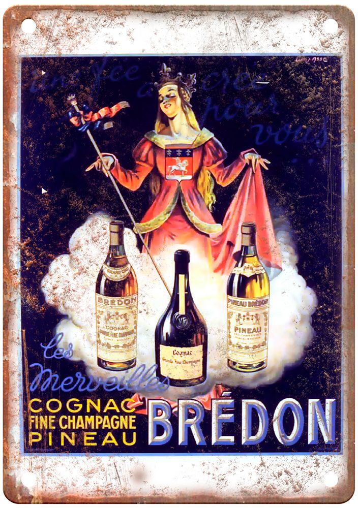 Louis Julien Une Fée a créé pour vous Bredon Vintage Liquor Poster Sign