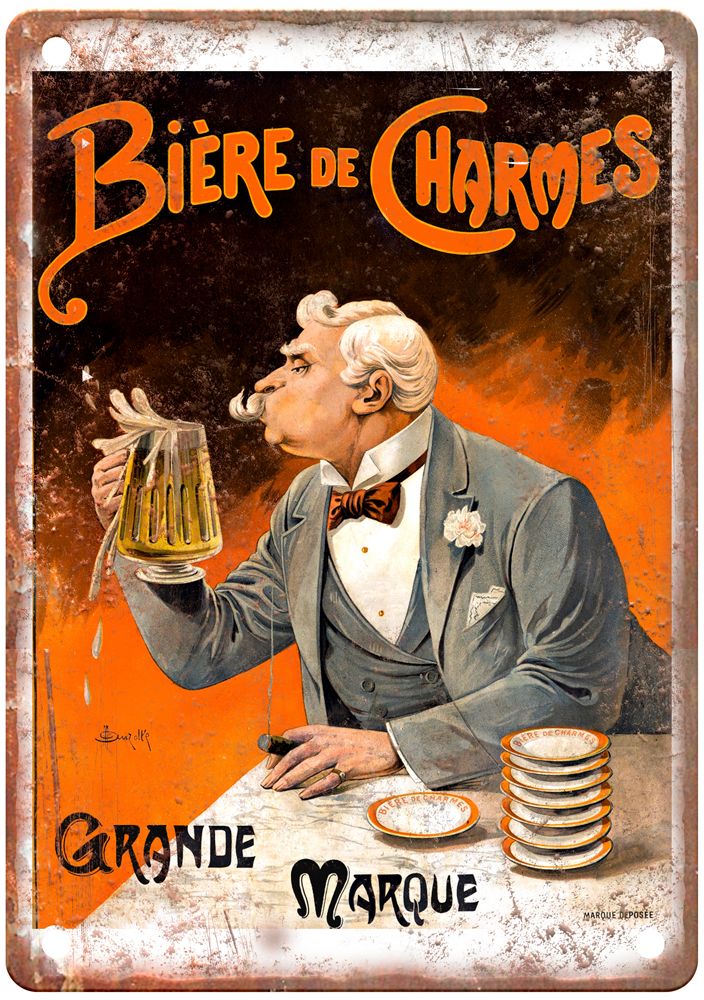 Grande Marque Vintage Liquor Poster Retro Look Reproduction Metal Sign