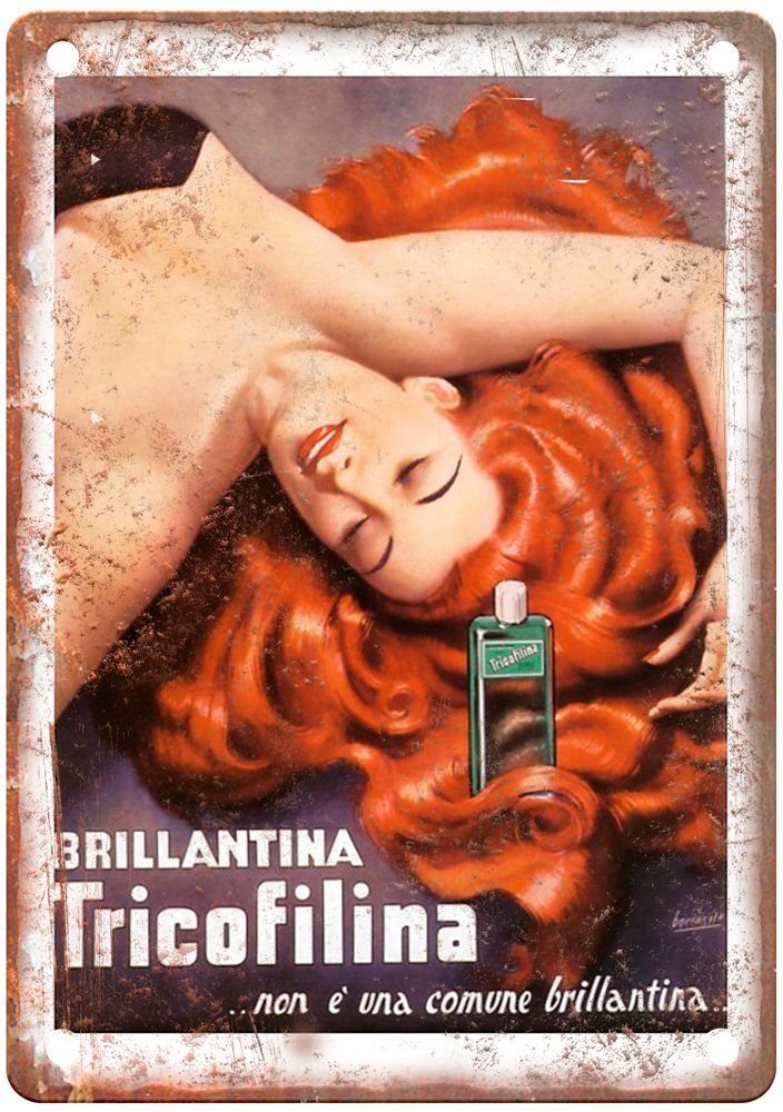 non è una comune brillantina Vintage Liquor Poster Sign