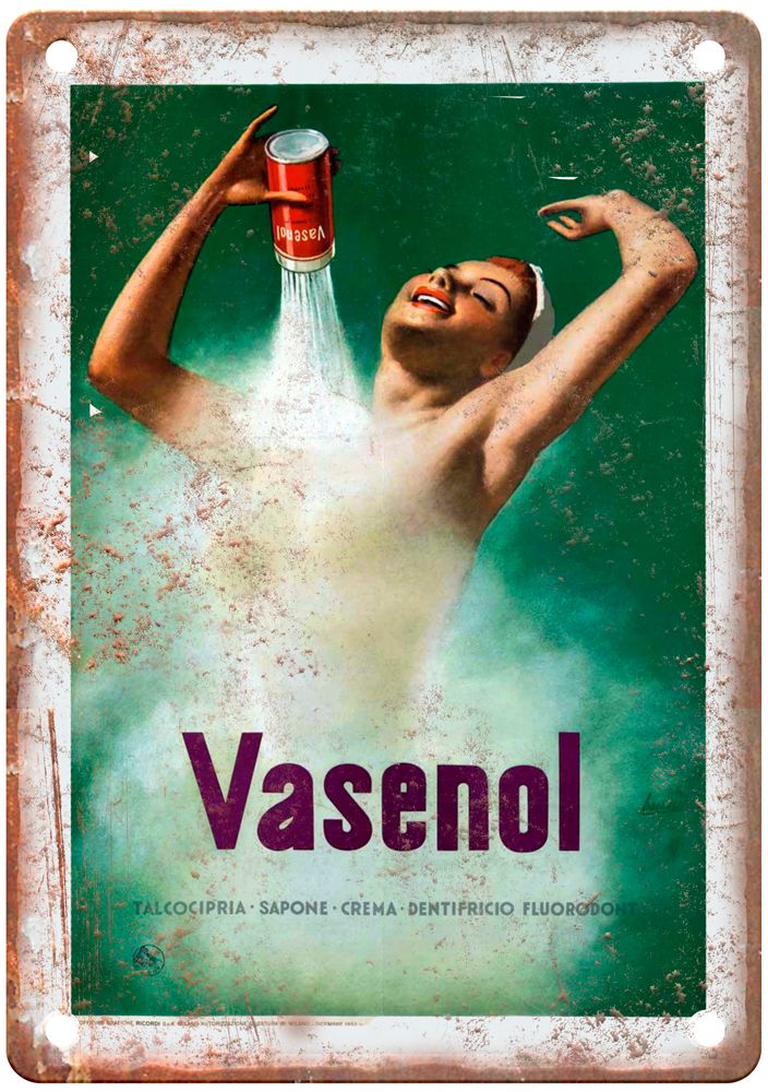 BOCCASILE, Gino Vasenol, 1952 Vintage Liquor Poster Reproduction Sign